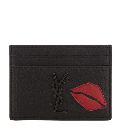 Yves Saint Laurent Signature Logo Card Holder 